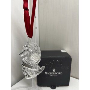 Waterford Seahorse Crystal Ornament Made In Germany 107966